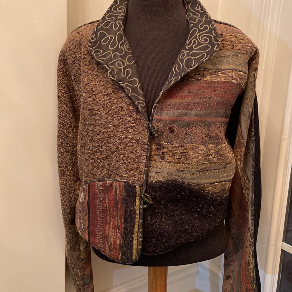 Threadle Design Room Cropped Jacket - image 5